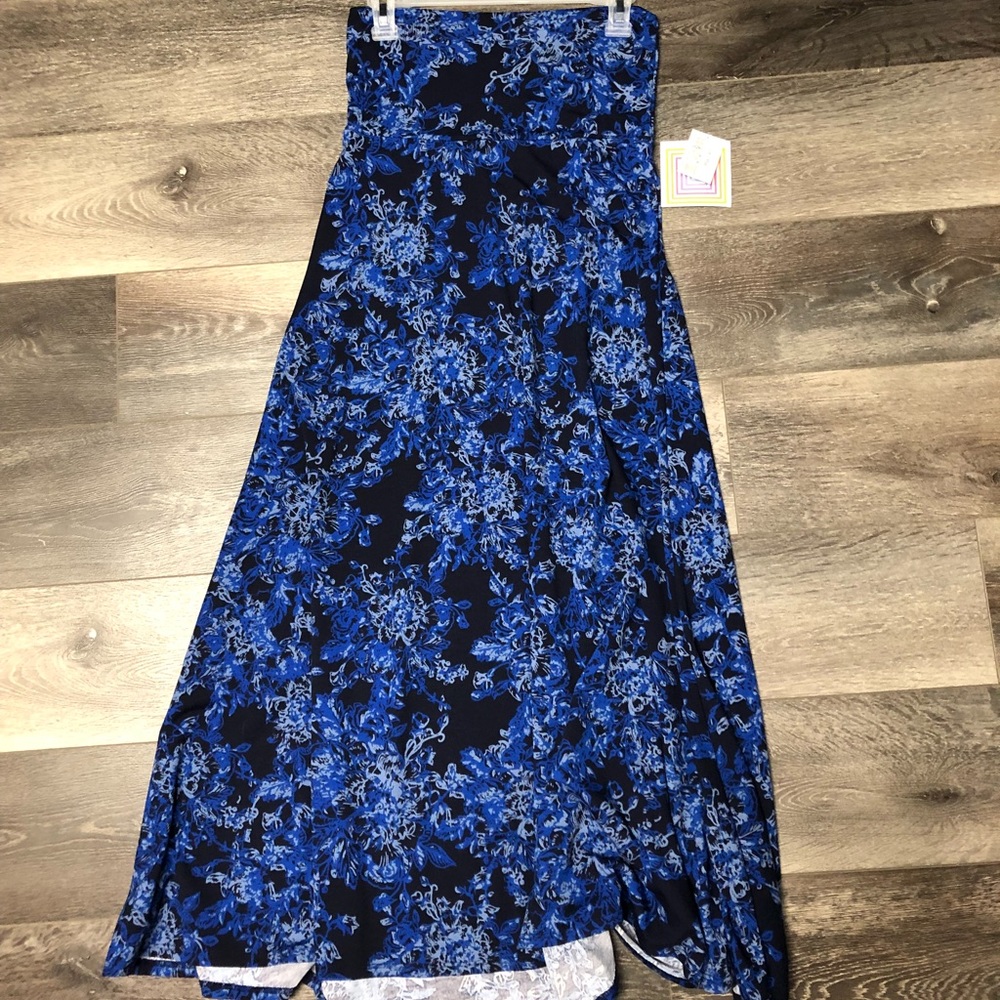 Blue Maxi Skirt LuLaRoe